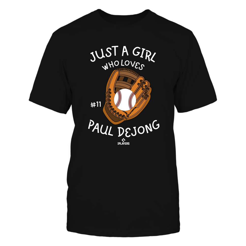 A Girl Who Loves - Paul DeJong T-Shirt | St. Louis Pro Baseball | Ballpark MVP | MLBPA