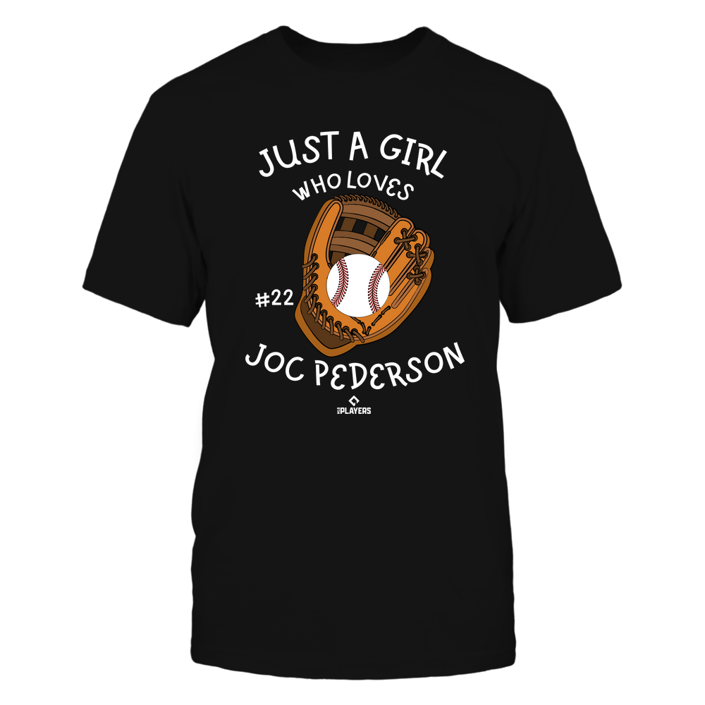 A Girl Who Loves - Joc Pederson T-Shirt | Atlanta Pro Baseball | Ballpark MVP | MLBPA