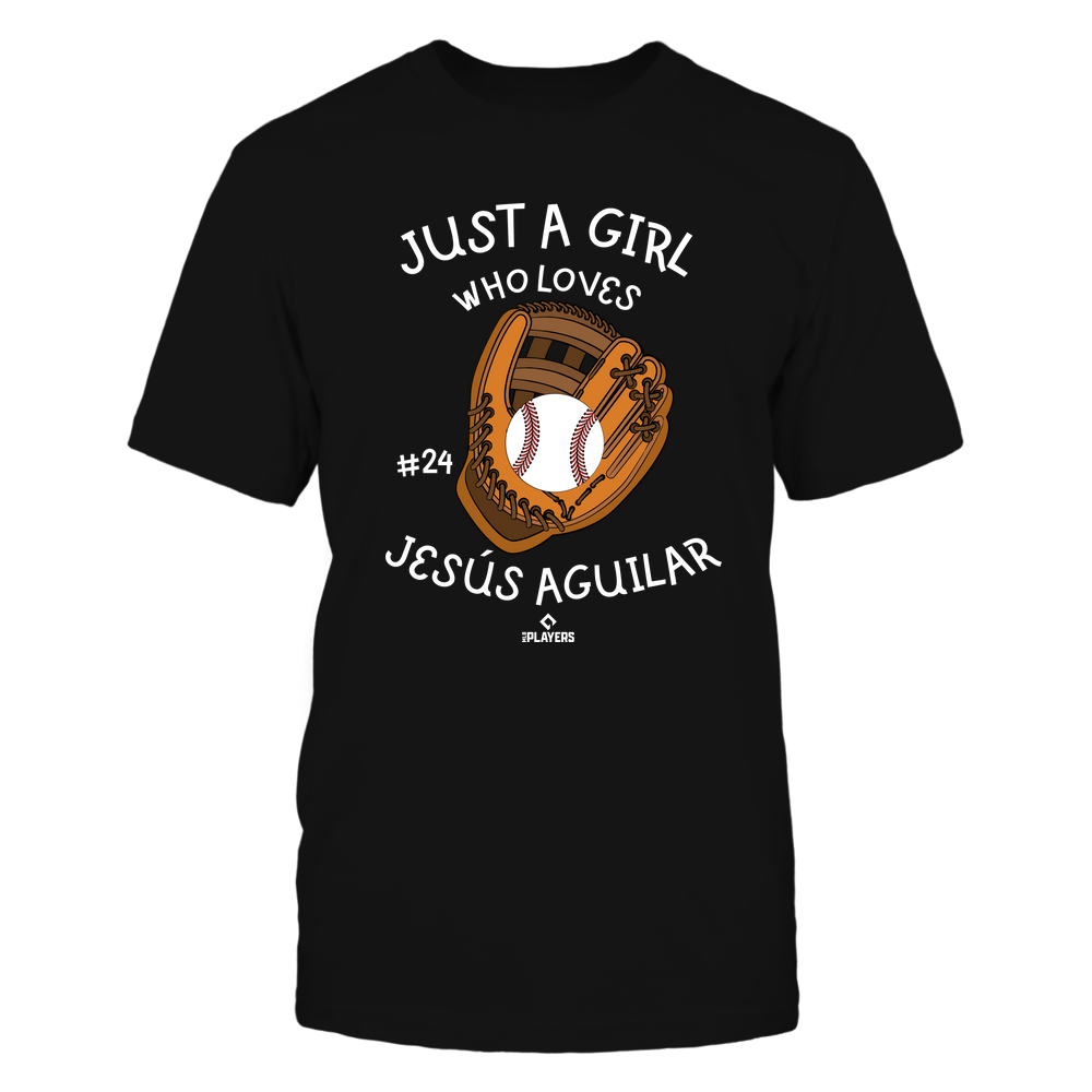 A Girl Who Loves - Jesus Aguilar Shirt | Miami Major League Baseball | Ballpark MVP | MLBPA