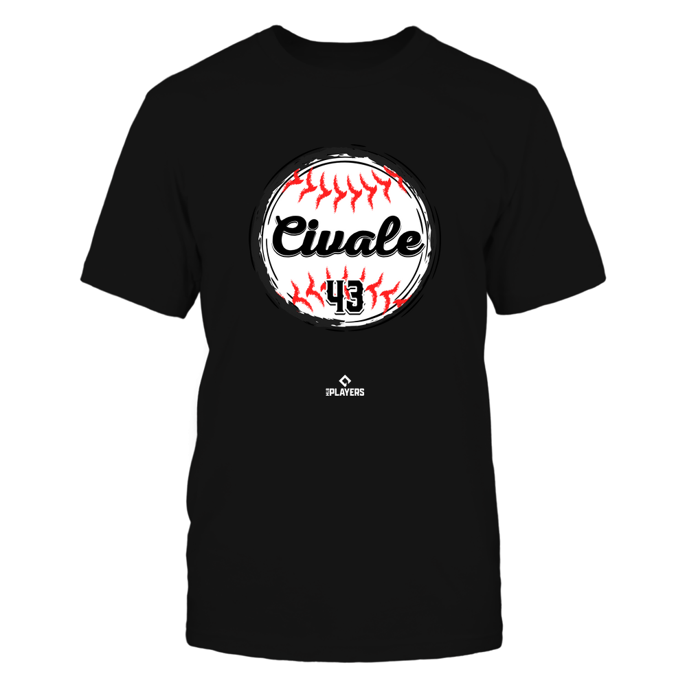 Aaron Civale T-Shirt | Cleveland Pro Baseball | Ballpark MVP | MLBPA