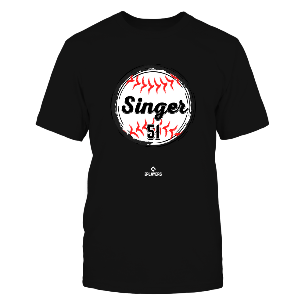 Brady Singer Tee | Kansas Baseball | MLBPA | Ballpark MVP