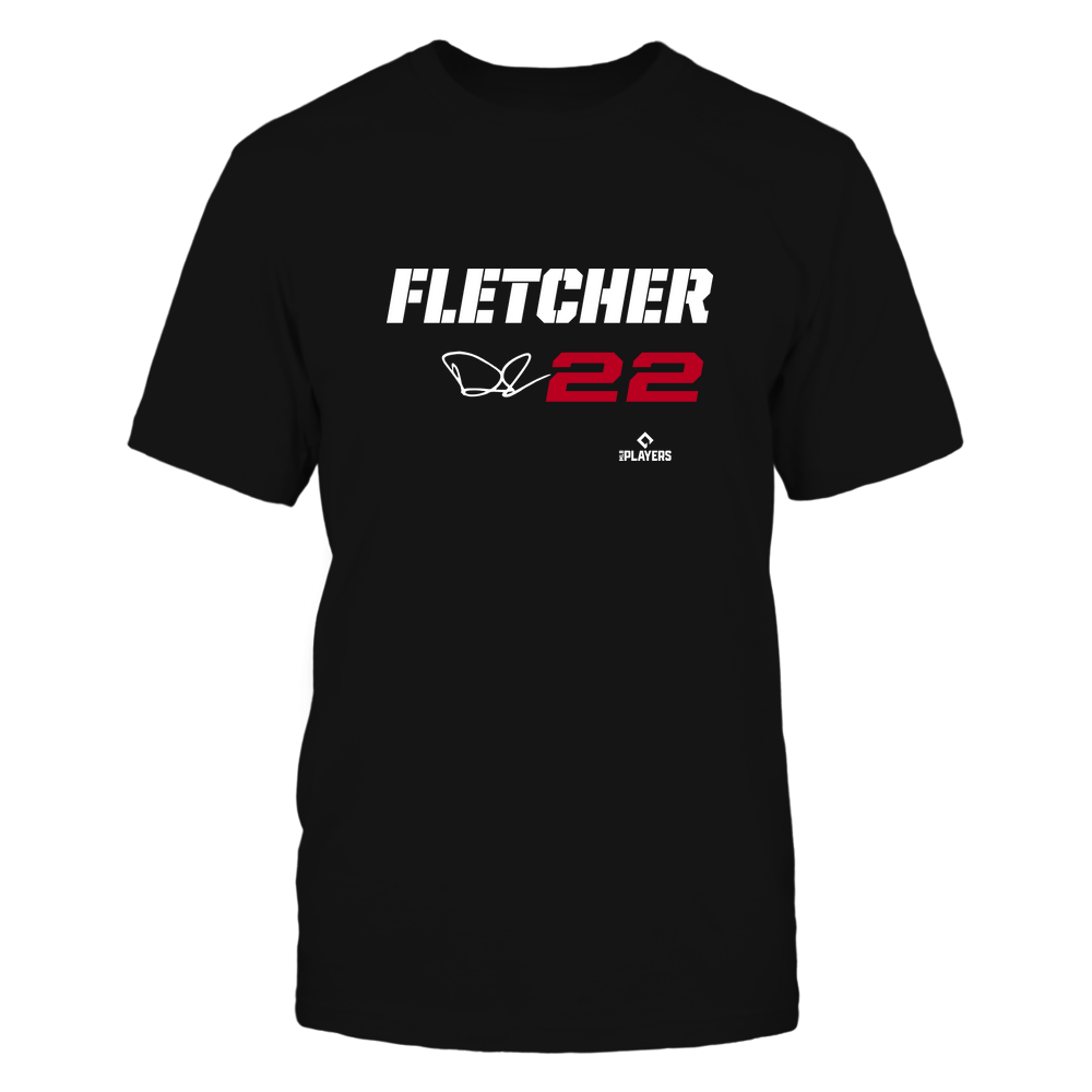 David Fletcher Tee | Los Angeles A Baseball | MLBPA | Ballpark MVP