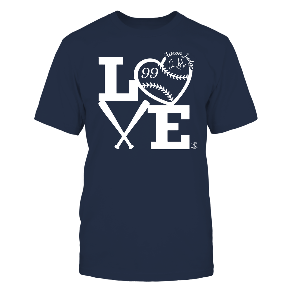 Love Baseball - Aaron Judge T-Shirt | New York Y Pro Baseball | Ballpark MVP | MLBPA