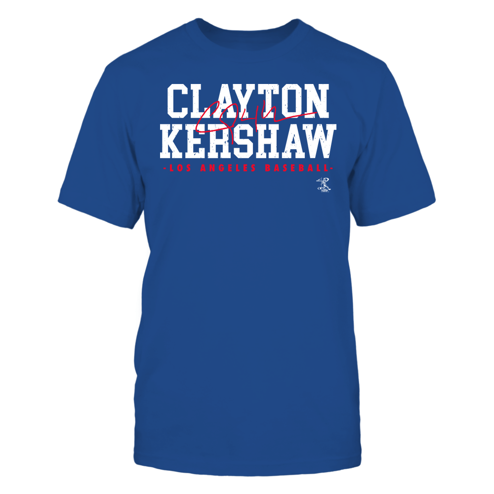 Signature - Clayton Kershaw T-Shirt | Los Angeles D Pro Baseball | Ballpark MVP | MLBPA