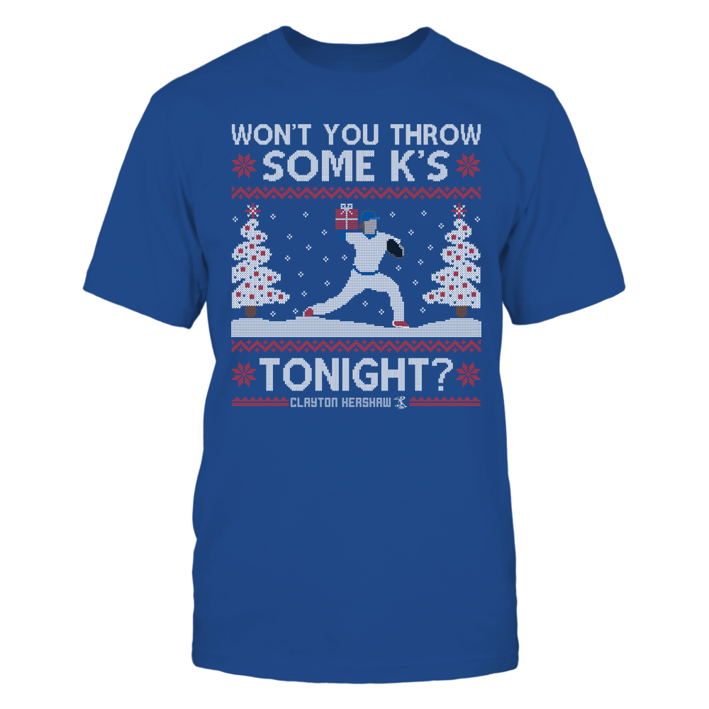 Won't You Throw Some K's - Clayton Kershaw Tee | Los Angeles D Baseball | MLBPA | Ballpark MVP