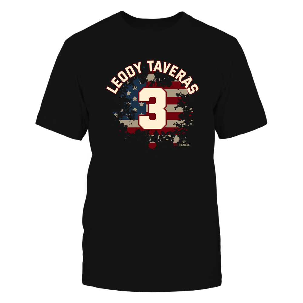 Vintage Flag - Leody Taveras T-Shirt | Texas Major League Baseball | MLBPA | Ballpark MVP