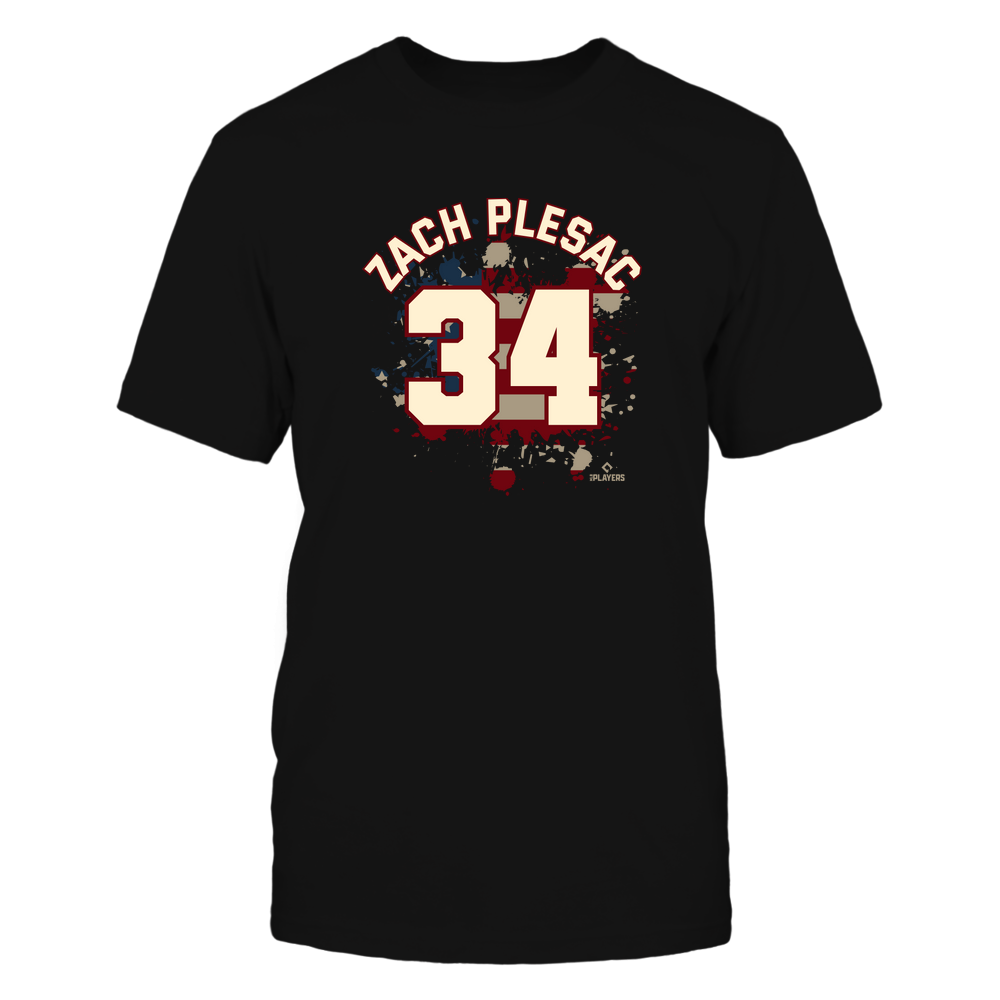 Vintage Flag - Zach Plesac Tee | Cleveland Pro Baseball | MLBPA | Ballpark MVP