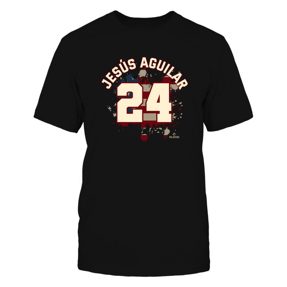 Vintage Flag - Jesus Aguilar T-Shirt | Miami Pro Baseball | Ballpark MVP | MLBPA