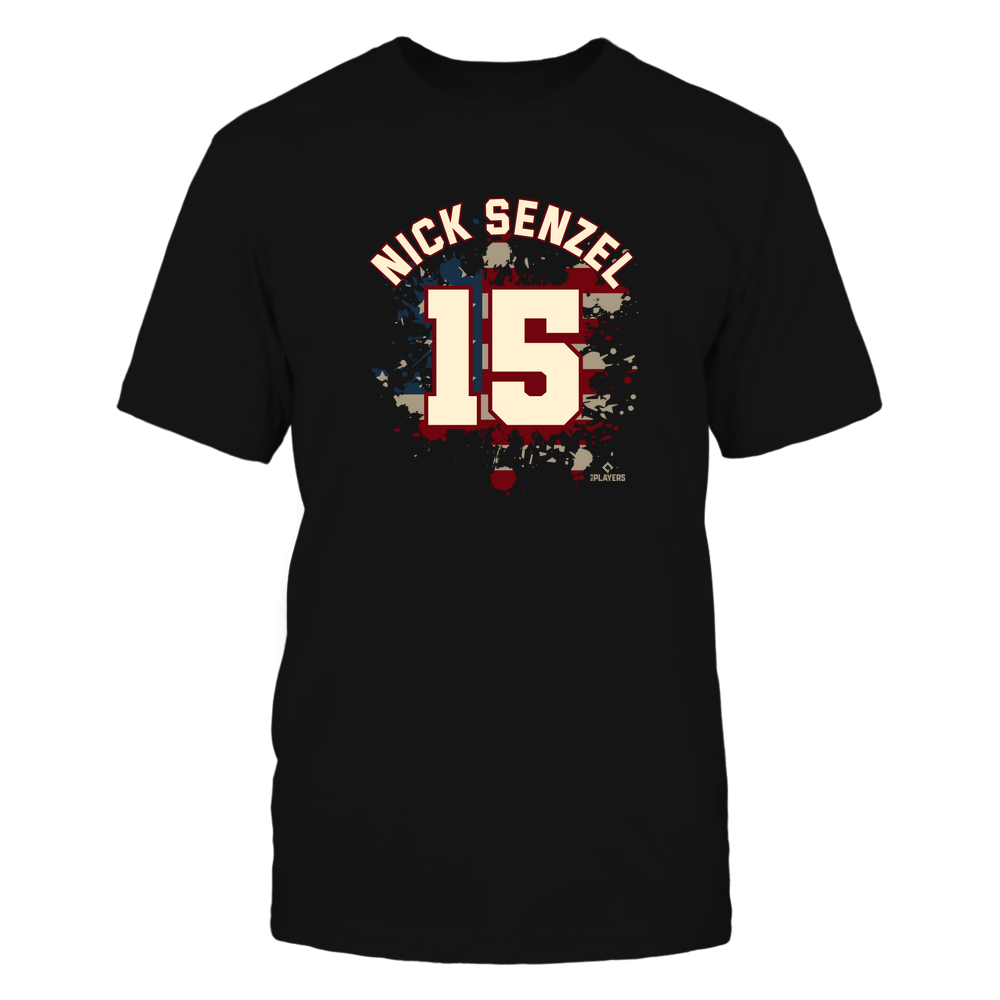 Vintage Flag - Nick Senzel Tee | Cincinnati Professional Baseball | Ballpark MVP | MLBPA