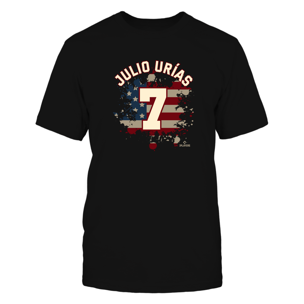 Vintage Flag - Julio Urias T-Shirt | Los Angeles D Pro Baseball | MLBPA | Ballpark MVP