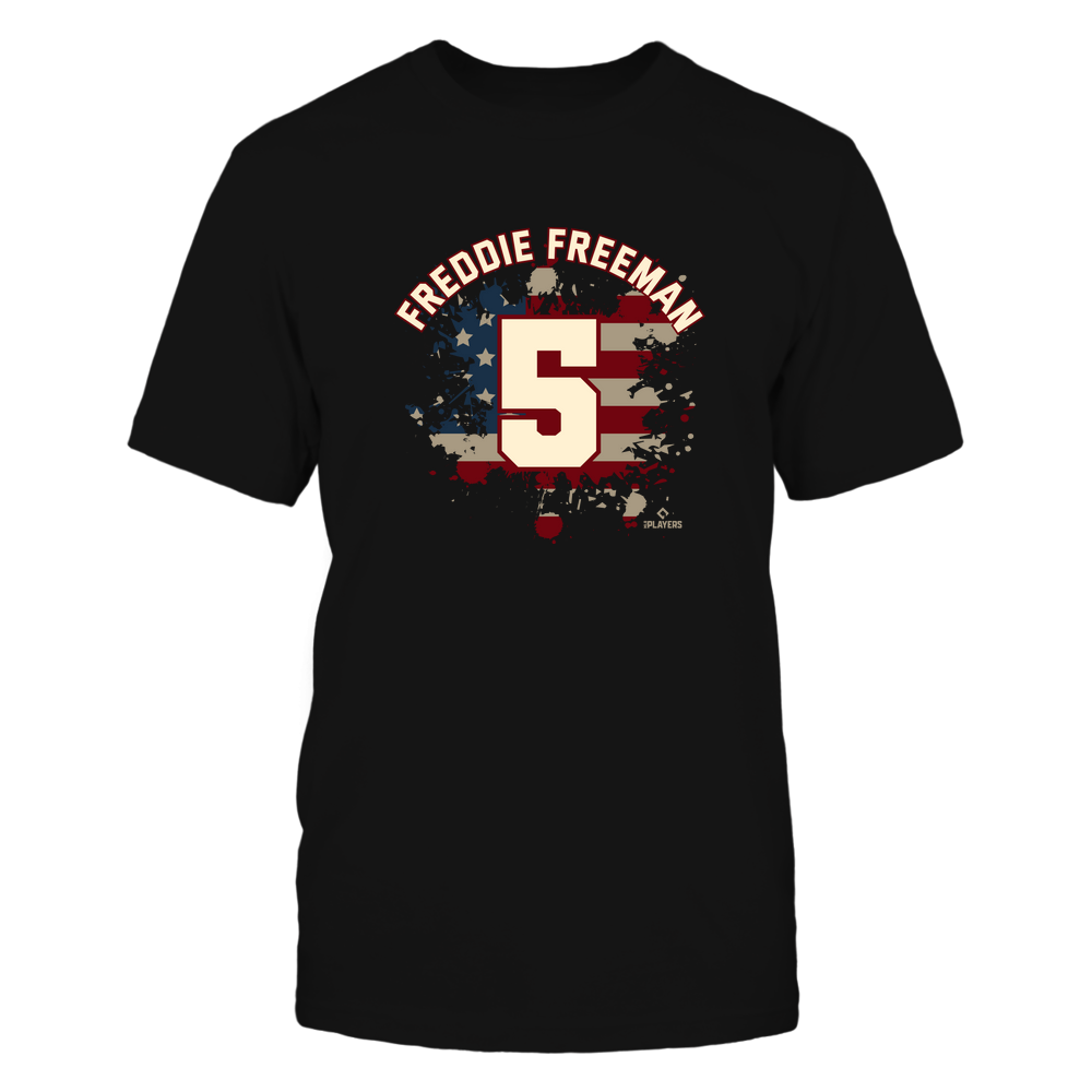 Vintage Flag - Freddie Freeman T-Shirt | Atlanta Major League Baseball | MLBPA | Ballpark MVP