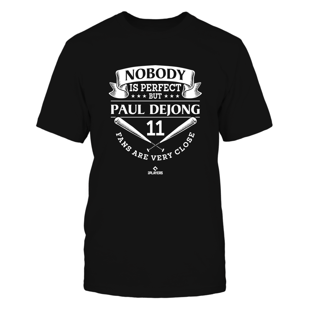 Nobody Is Perfect - Paul DeJong Tee | St. Louis Professional Baseball Team | Ballpark MVP | MLBPA