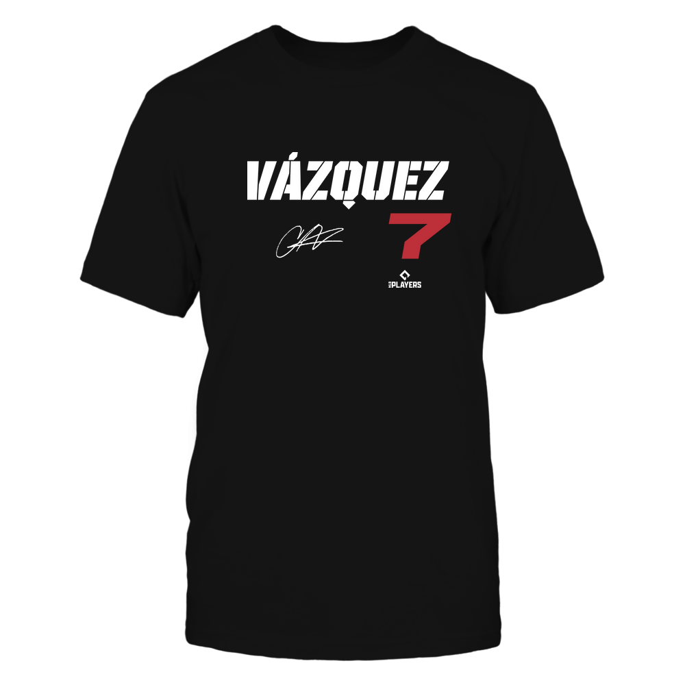 Christian Vazquez Tee | Boston Major League Baseball | MLBPA | Ballpark MVP