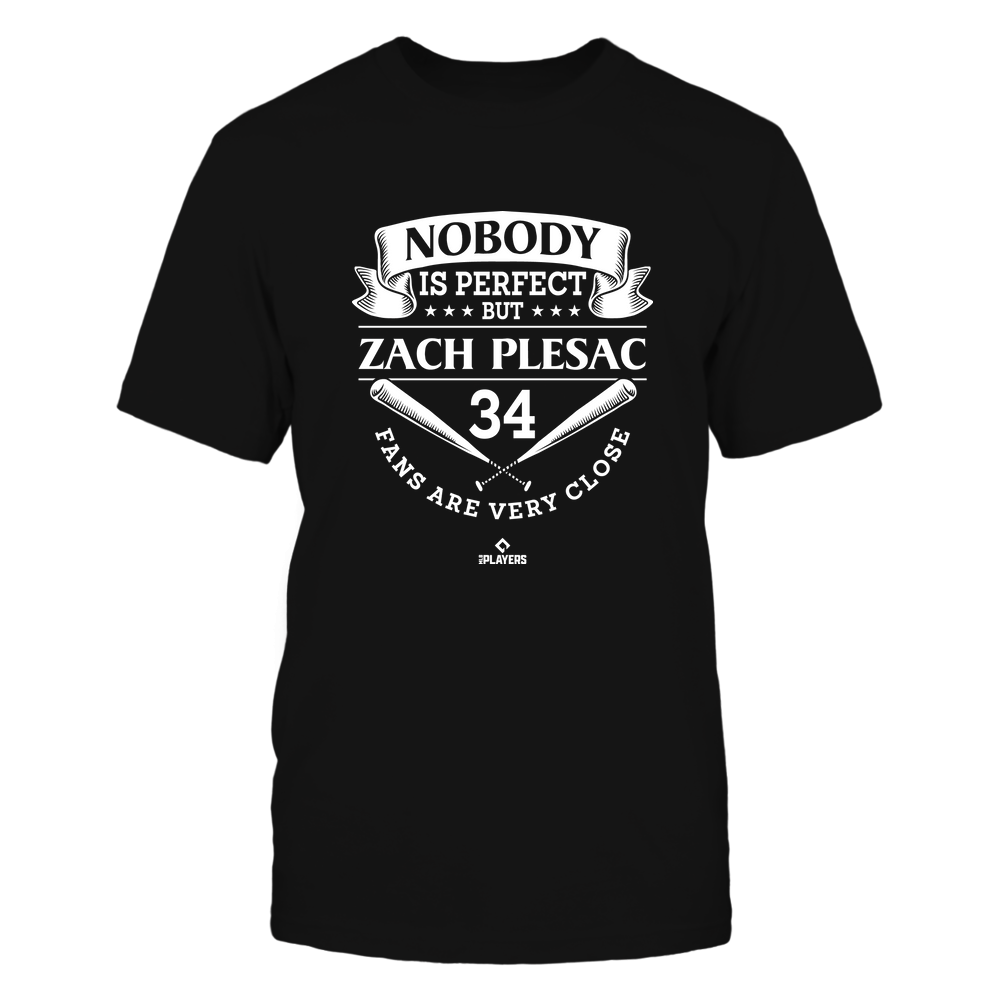 Nobody Is Perfect - Zach Plesac T-Shirt | Cleveland Professional Baseball Team | MLBPA | Ballpark MVP