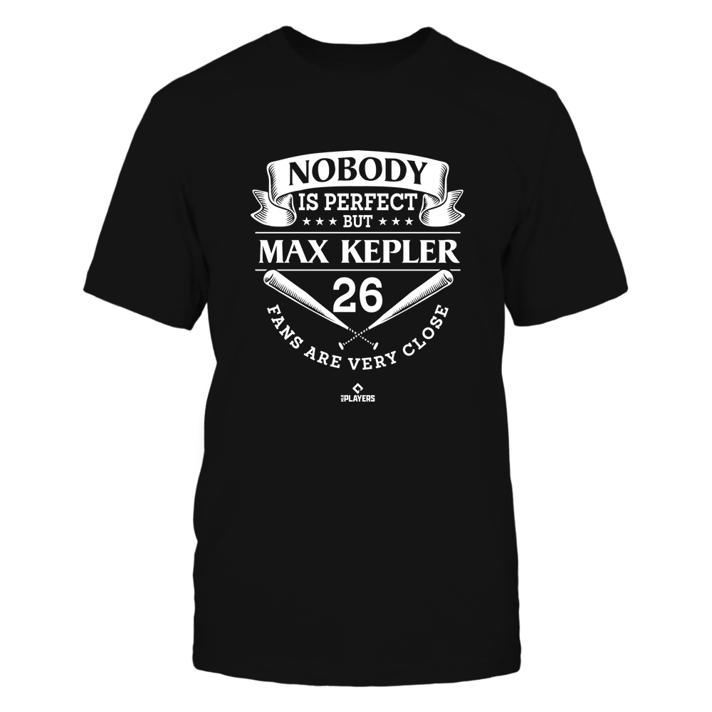 Nobody Is Perfect - Max Kepler Tee | Minnesota Pro Baseball | MLBPA | Ballpark MVP