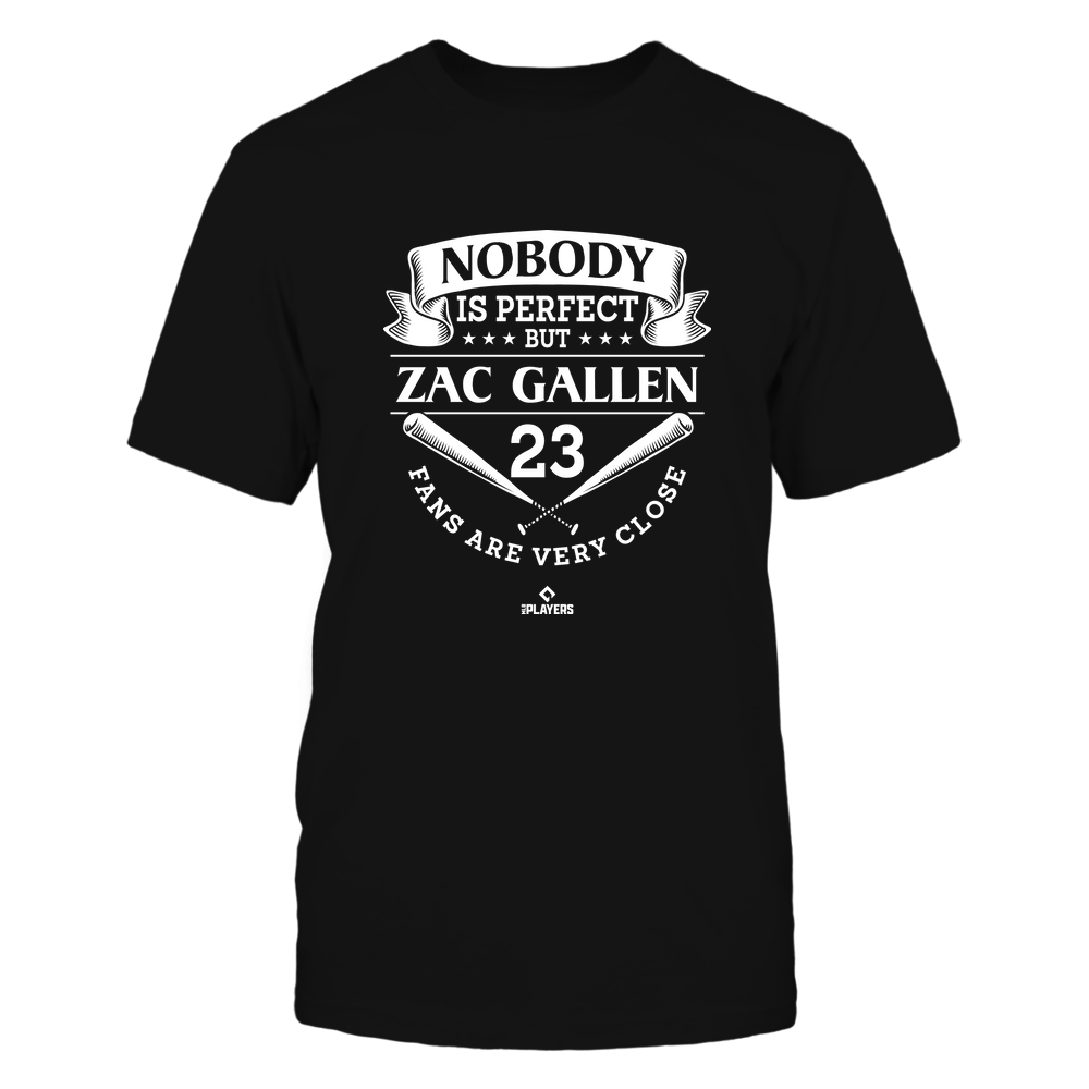 Nobody Is Perfect - Zac Gallen Tee | Arizona MLB Team | Ballpark MVP | MLBPA