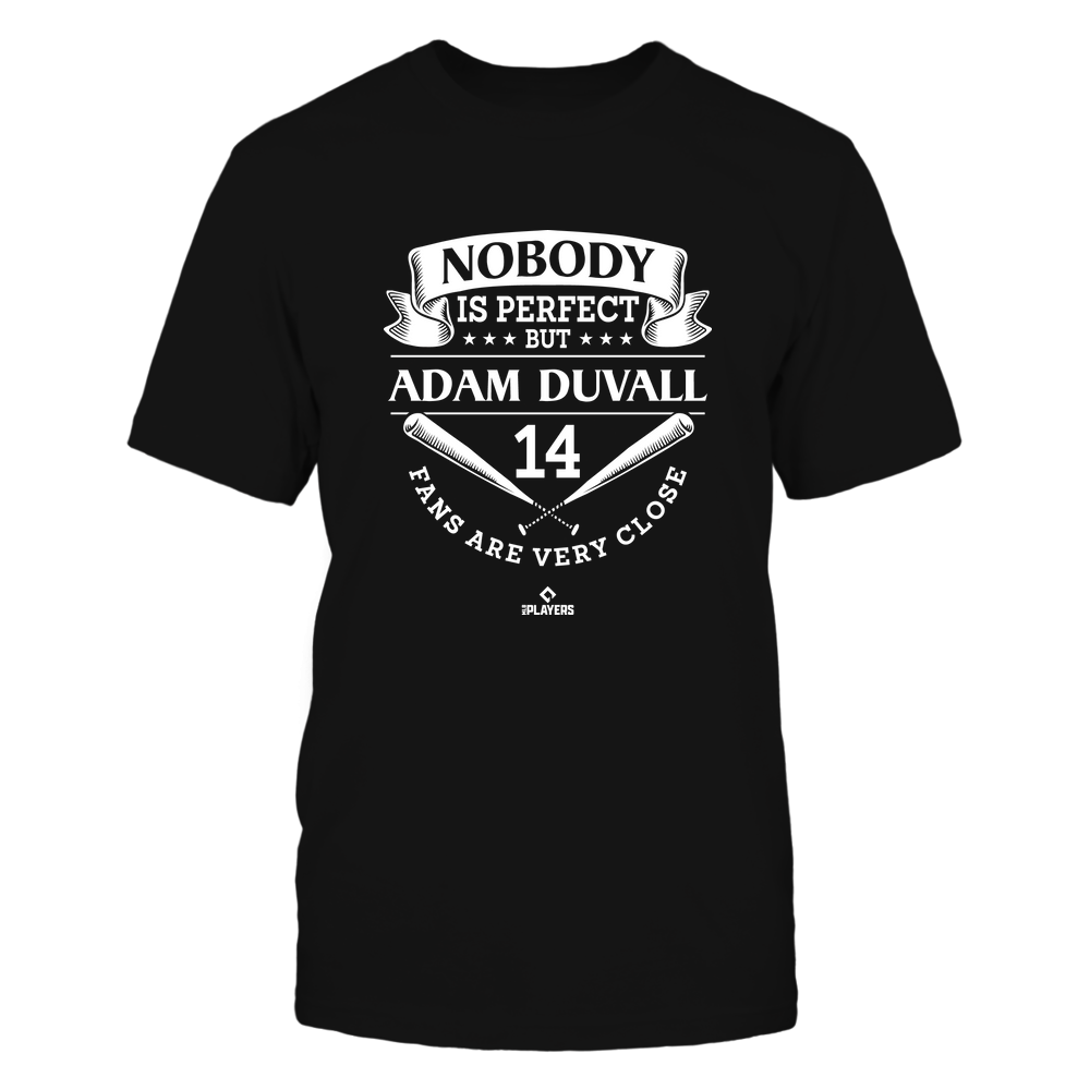 Nobody Is Perfect - Adam Duvall T-Shirt | Atlanta Baseball Team | Ballpark MVP | MLBPA