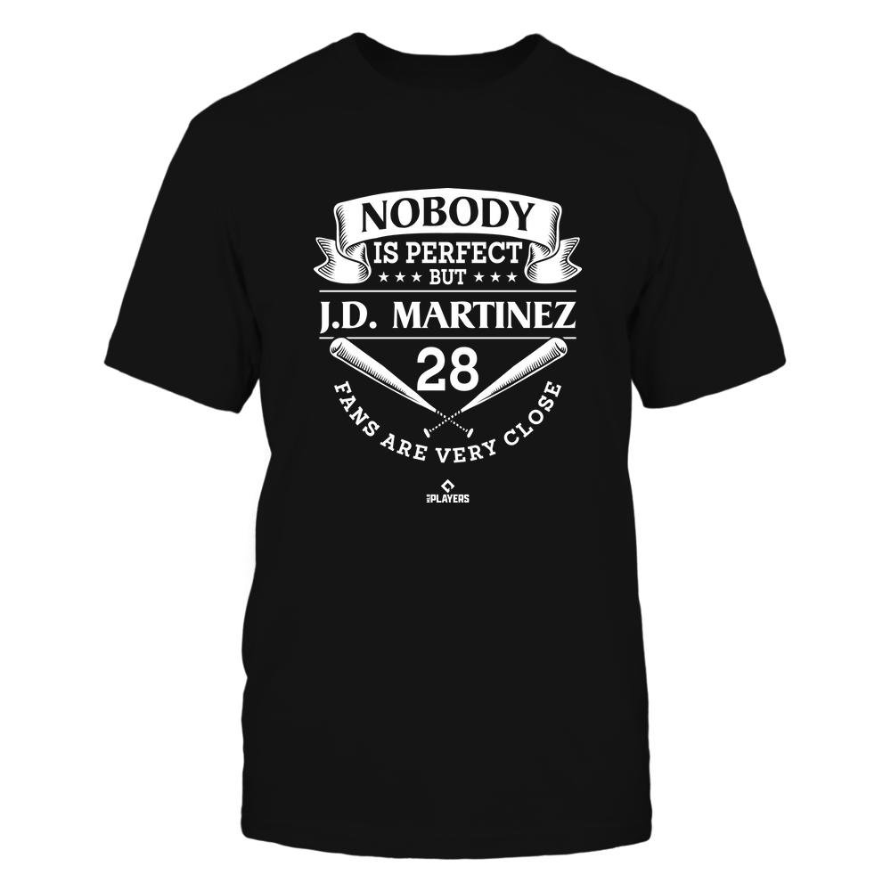 Nobody Is Perfect - J.D. Martinez Shirt | Boston Baseball | Ballpark MVP | MLBPA