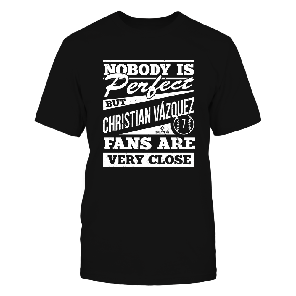 Nobody Is Perfect - Christian Vazquez Shirt | Boston MLB Team | MLBPA | Ballpark MVP