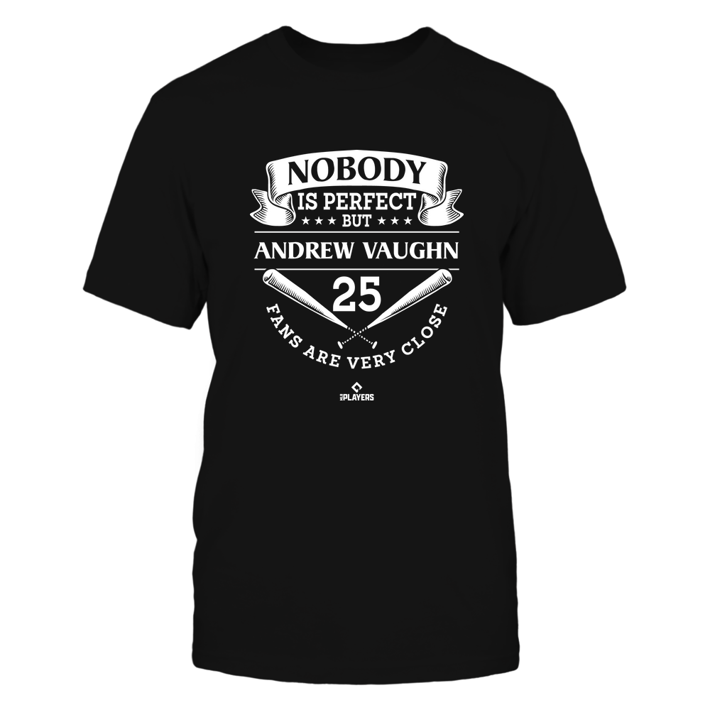 Nobody Is Perfect - Andrew Vaughn Shirt | Chicago W Baseball | Ballpark MVP | MLBPA