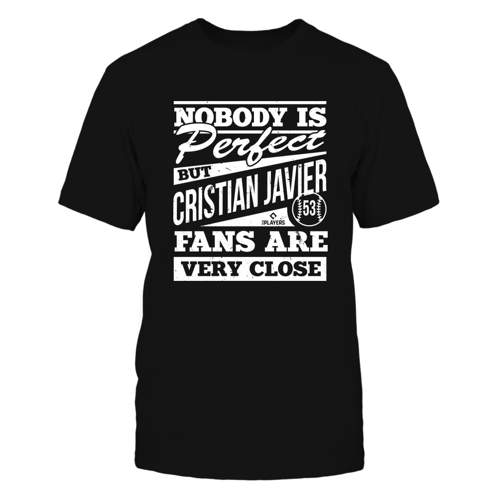 Nobody Is Perfect - Cristian Javier T-Shirt | Houston Pro Baseball | MLBPA | Ballpark MVP