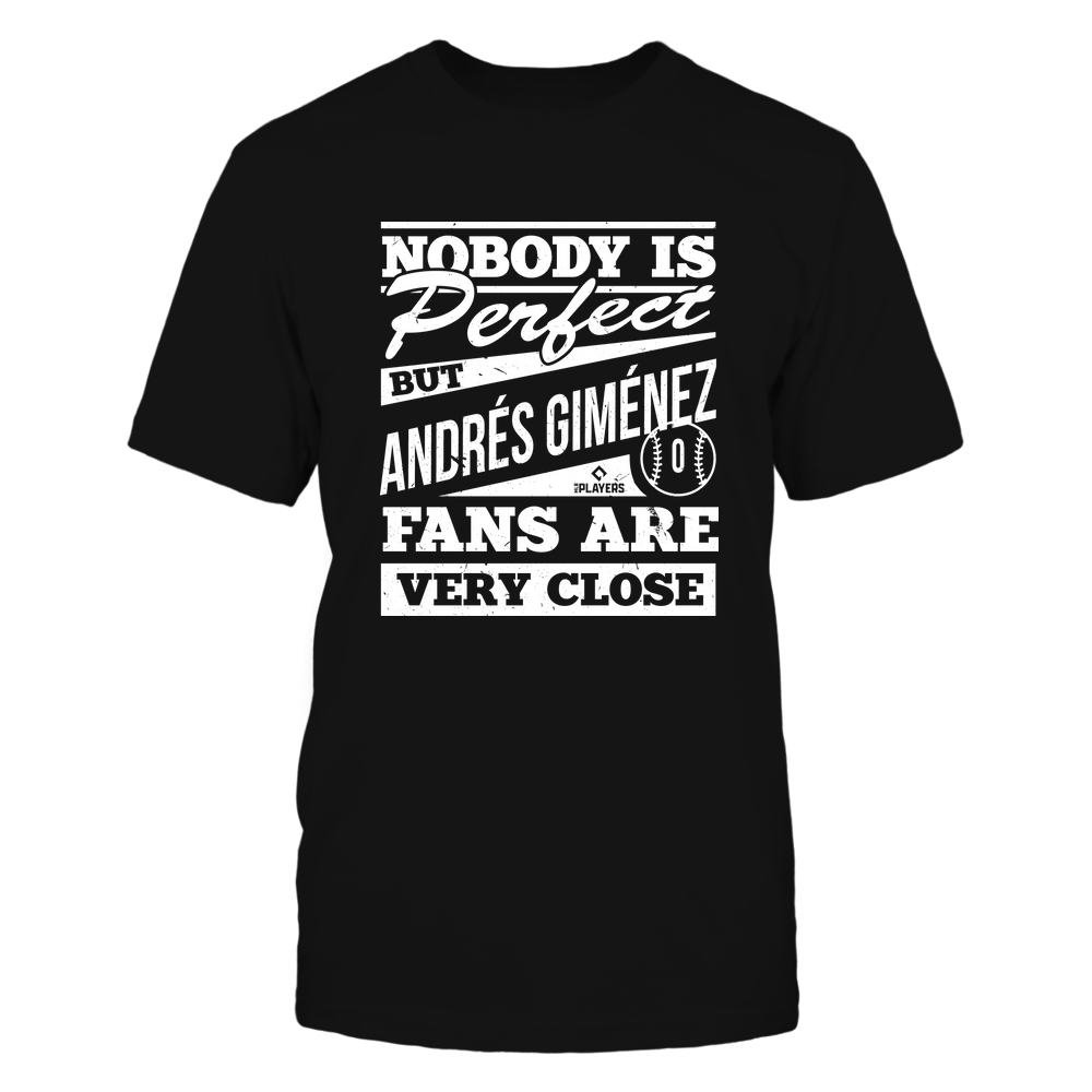 Nobody Is Perfect - Andres Gimenez Tee | Cleveland Major League | MLBPA | Ballpark MVP