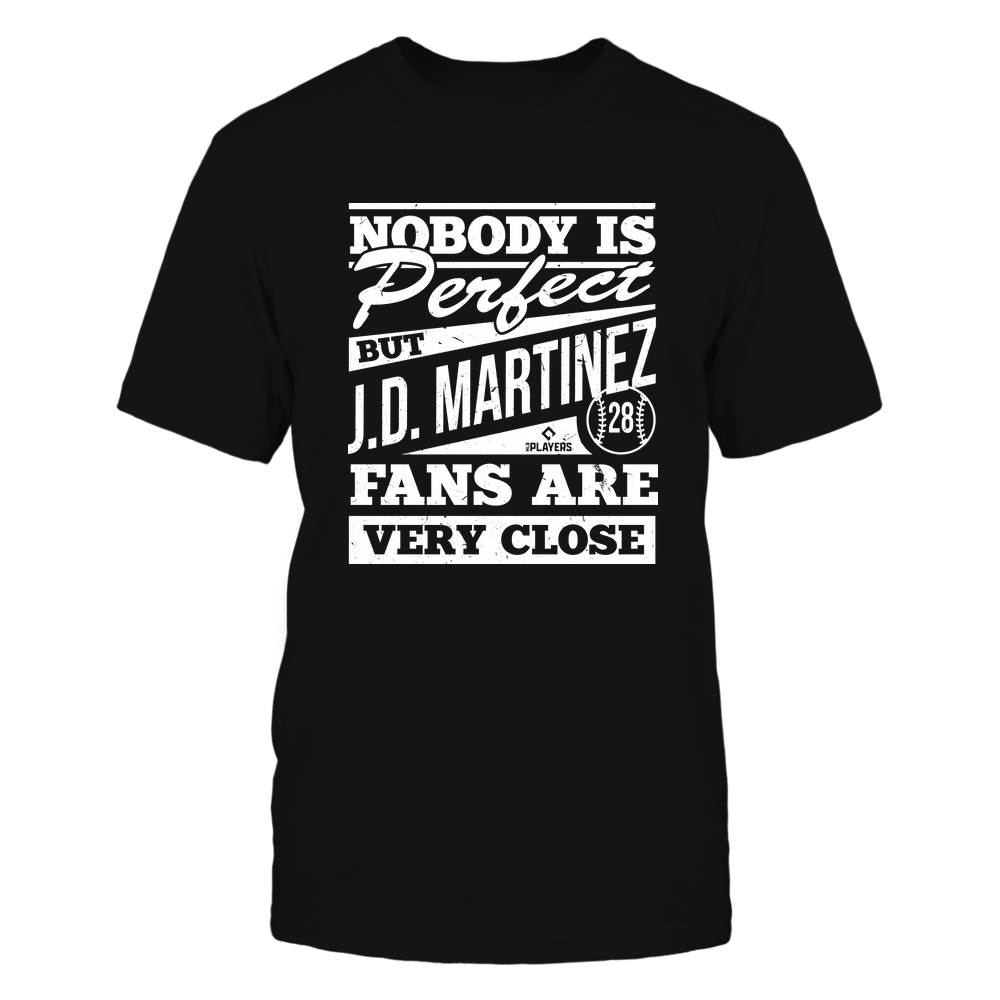 Nobody Is Perfect - J.D. Martinez Tee | Boston Major League | Ballpark MVP | MLBPA