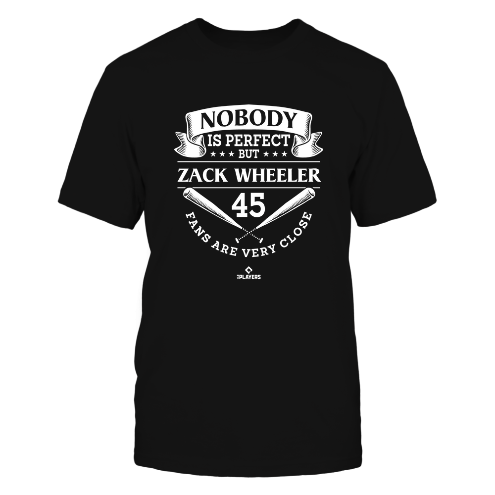 Nobody Is Perfect - Zack Wheeler T-Shirt | Philadelphia Professional Baseball | Ballpark MVP | MLBPA