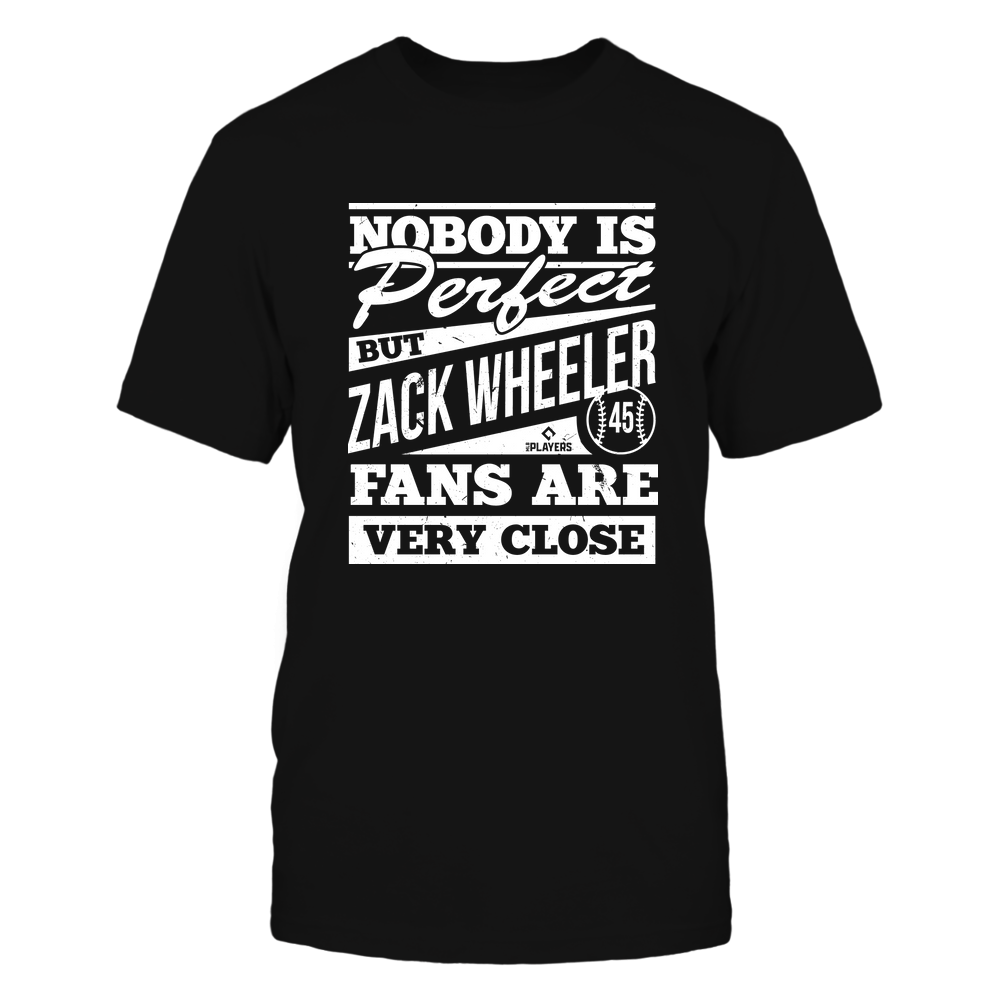 Nobody Is Perfect - Zack Wheeler Tee | Philadelphia Baseball | Ballpark MVP | MLBPA