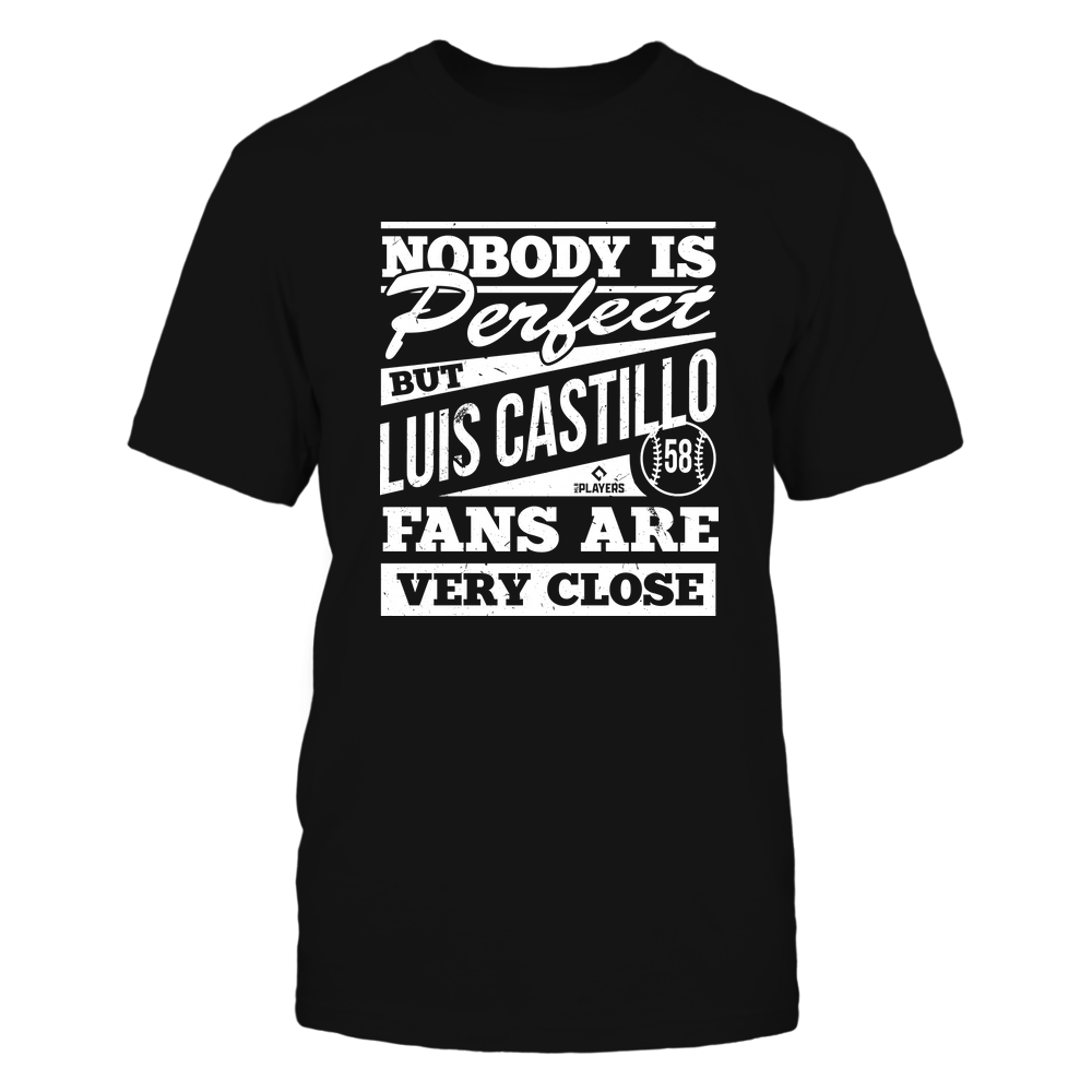 Nobody Is Perfect - Luis Castillo T-Shirt | Cincinnati Baseball Team | Ballpark MVP | MLBPA