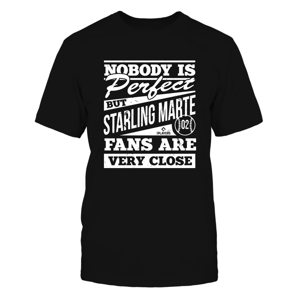 Nobody Is Perfect - Starling Marte Shirt | Oakland MLB Team | MLBPA | Ballpark MVP