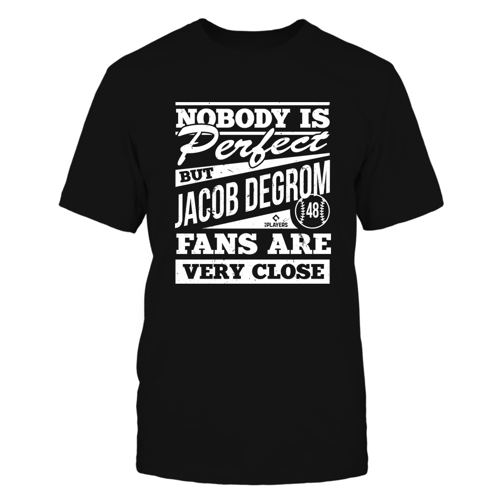 Nobody Is Perfect - Jacob deGrom T-Shirt | New York M Baseball | MLBPA | Ballpark MVP