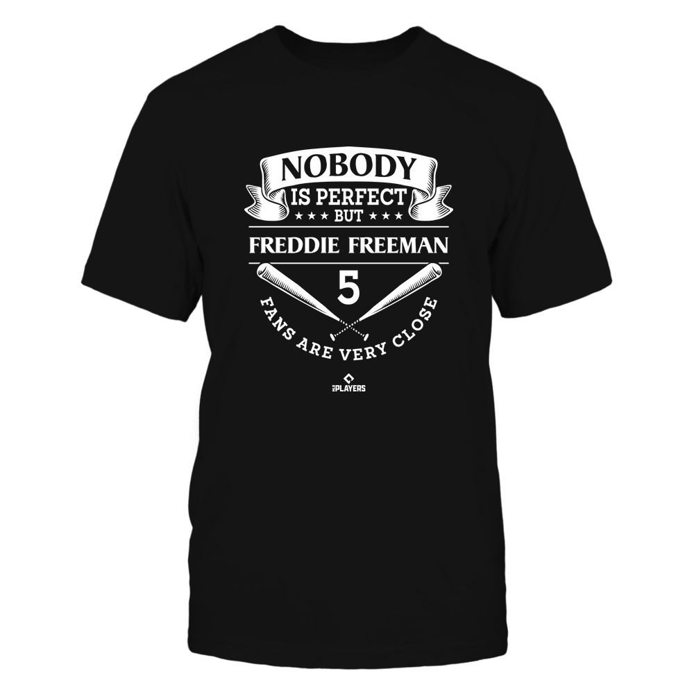 Nobody Is Perfect - Freddie Freeman Tee | Atlanta Pro Baseball Team | MLBPA | Ballpark MVP