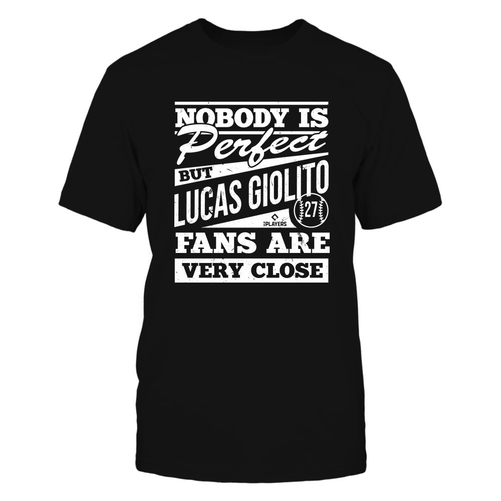 Nobody Is Perfect - Lucas Giolito Tee | Chicago W Pro Baseball Team | Ballpark MVP | MLBPA