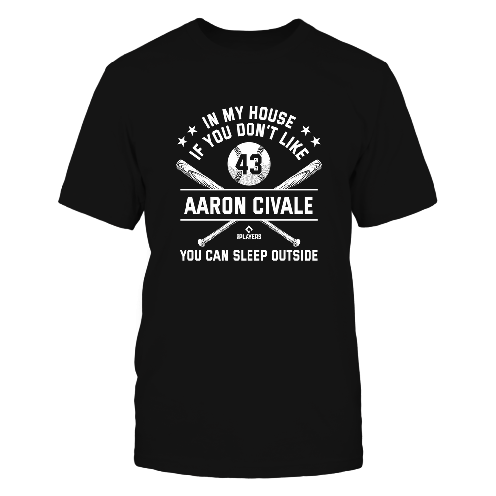 In My House - Aaron Civale Tee | Cleveland Professional Baseball | MLBPA | Ballpark MVP