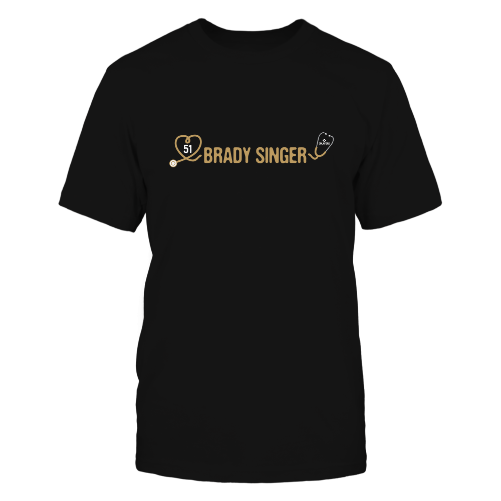 Baseball Fan - Brady Singer Shirt | Kansas City Major League Team | MLBPA | Ballpark MVP