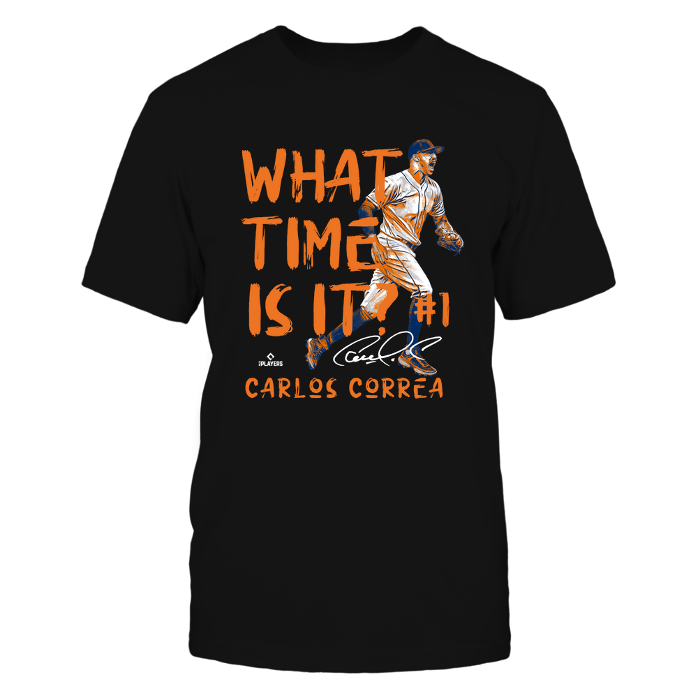 What Time Is It - Carlos Correa T-Shirt | Houston Major League Baseball Team | Ballpark MVP | MLBPA