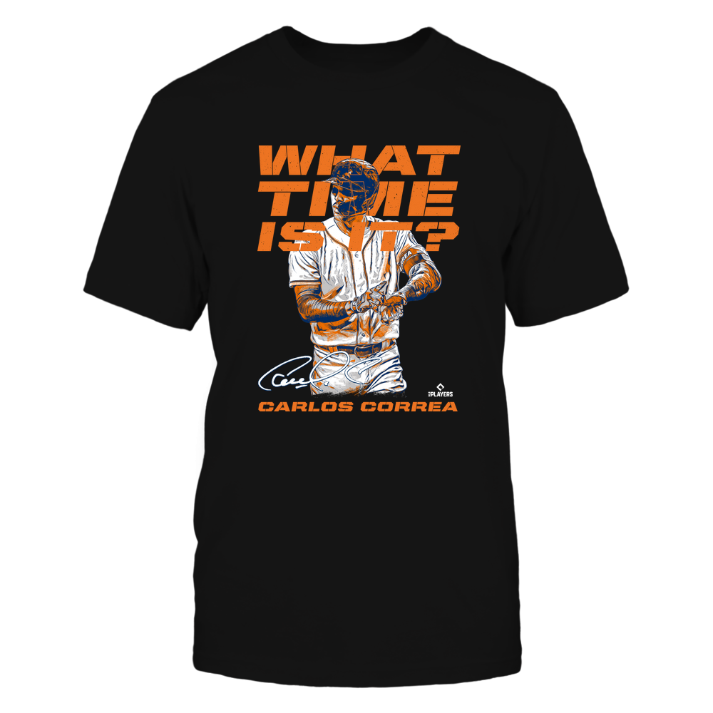 What Time Is It - Carlos Correa Tee | Houston Major League | Ballpark MVP | MLBPA