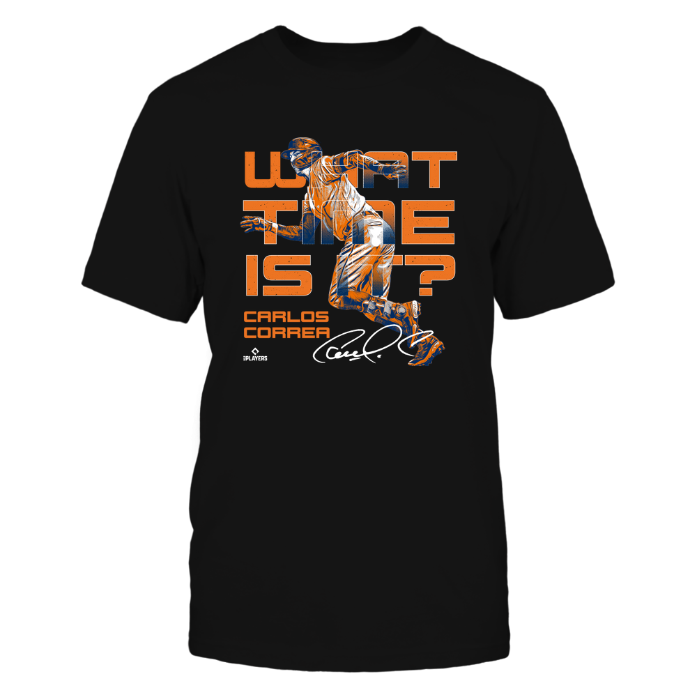 What Time Is It - Carlos Correa Tee | Houston Major League Team | MLBPA | Ballpark MVP