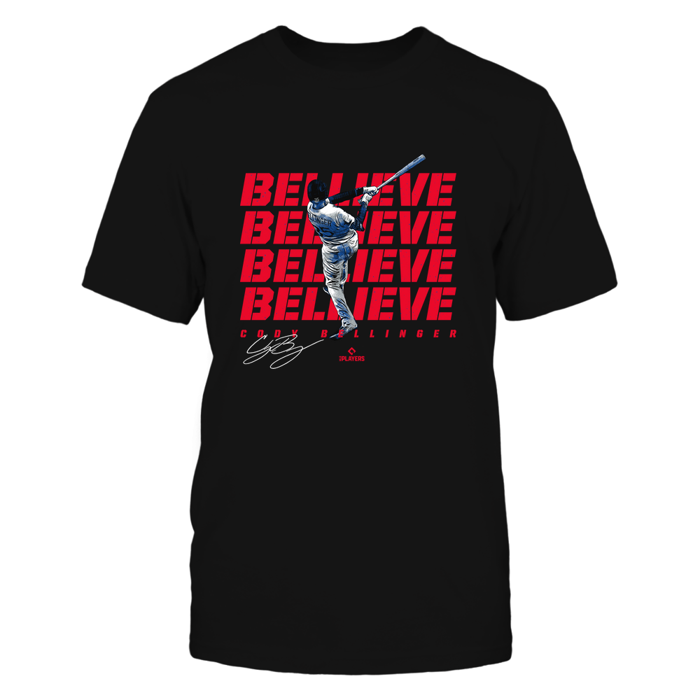 Bellieve - Cody Bellinger T-Shirt | Los Angeles D Pro Baseball Team | Ballpark MVP | MLBPA