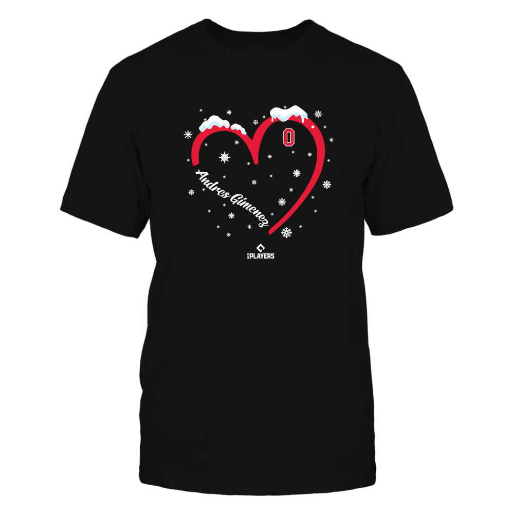 Heart - Andres Gimenez Shirt | Cleveland Professional Baseball Team | Ballpark MVP | MLBPA