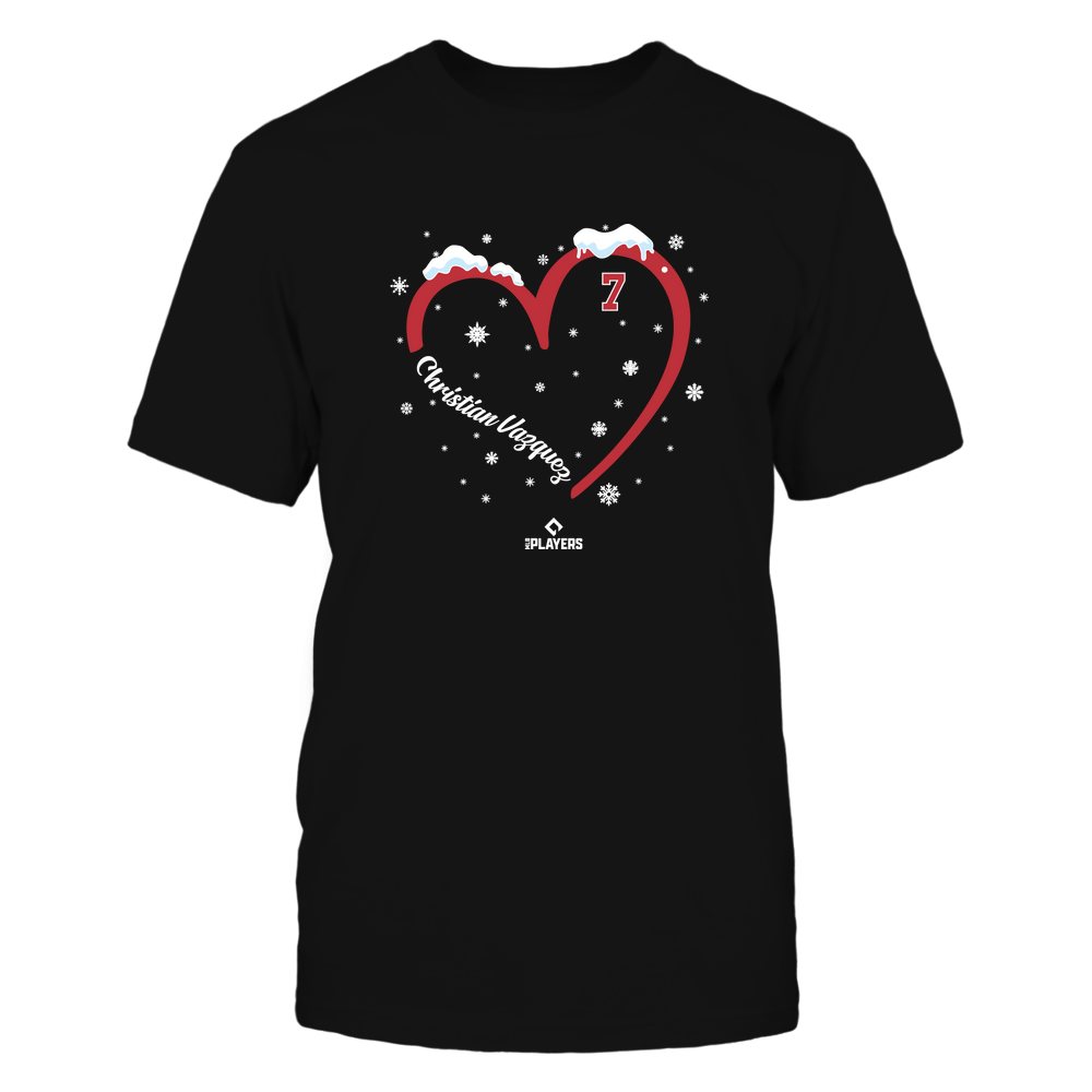 Heart - Christian Vazquez Tee | Boston Major League Baseball | MLBPA | Ballpark MVP